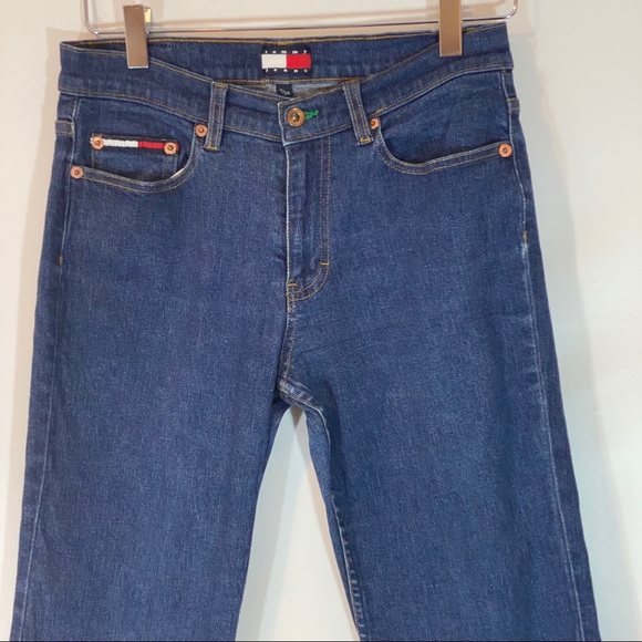 VINTAGE TOMMY HILFIGER BOOT CUT JEAN SIZE 30 waist 14 “ 29” inseam 35 “ L - Picture 2 of 8